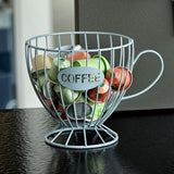 Maxbell Coffee Capsule Organizer Storage Basket Display Home Decor Coffee Pod Holder Blue