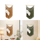 Maxbell Macrame Wall Hanging Art Braided Tassels for Background Wedding Nursery Room Khaki