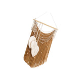 Maxbell Macrame Wall Hanging Art Braided Tassels for Background Wedding Nursery Room Khaki