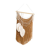 Maxbell Macrame Wall Hanging Art Braided Tassels for Background Wedding Nursery Room Khaki