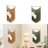 Maxbell Macrame Wall Hanging Art Braided Tassels for Background Wedding Nursery Room Khaki