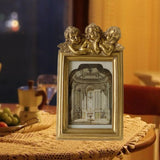Maxbell Vintage Picture Frame Farmhouse 6" Universal Wall Mount and Tabletop Display