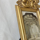 Maxbell Vintage Picture Frame Farmhouse 6" Universal Wall Mount and Tabletop Display