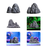 Maxbell Stone Aquarium Decoration Faux Decorative for Garden Landscaping Aquascaping A