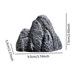 Maxbell Stone Aquarium Decoration Faux Decorative for Garden Landscaping Aquascaping B