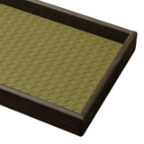 Maxbell Wood PU Leather Organizer Holder Flat Jewelry Display Tray Dark Green