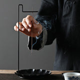 Maxbell Upside Down Incense Holder Ash Catcher Decorative Iron for Home Office Party