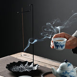 Maxbell Upside Down Incense Holder Ash Catcher Decorative Iron for Home Office Party