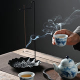 Maxbell Upside Down Incense Holder Ash Catcher Decorative Iron for Home Office Party