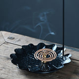 Maxbell Upside Down Incense Holder Ash Catcher Decorative Iron for Home Office Party