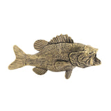 Maxbell Brass Fish Figurine Tea Pet Antique Fish Decor for Desktop Living Room Table