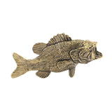 Maxbell Brass Fish Figurine Tea Pet Antique Fish Decor for Desktop Living Room Table