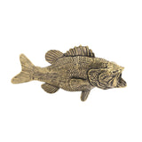 Maxbell Brass Fish Figurine Tea Pet Antique Fish Decor for Desktop Living Room Table