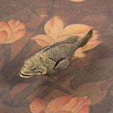 Maxbell Brass Grouper Fish Figurine Tea Pet Animals Figurine for Home Office Desktop