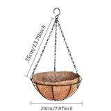 Maxbell Artificial Faux Hanging Flowers Plants with Basket Chain Flower Pot for Lawn C