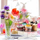 Maxbell Acrylic Beverage Dispenser Stand Cake Food Photography Prop Rack for Parties