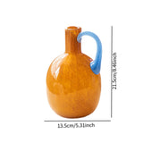 Maxbell Glass Flower Vase Modern Decorative Art Vase for Living Room Fireplace Shelf