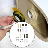 Maxbell Toilet Bowl to Floor Bolts with Screws Nuts Washers Toilet Floor Bolts A Set