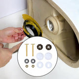 Maxbell Toilet Bowl to Floor Bolts with Screws Nuts Washers Toilet Floor Bolts A Set