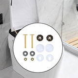 Maxbell Toilet Bowl to Floor Bolts with Screws Nuts Washers Toilet Floor Bolts A Set