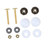 Maxbell Toilet Bowl to Floor Bolts with Screws Nuts Washers Toilet Floor Bolts A Set