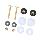Maxbell Toilet Bowl to Floor Bolts with Screws Nuts Washers Toilet Floor Bolts A Set