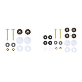 Maxbell Toilet Bowl to Floor Bolts with Screws Nuts Washers Toilet Floor Bolts A Set