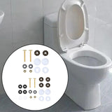 Maxbell Toilet Bowl to Floor Bolts with Screws Nuts Washers Toilet Floor Bolts A Set