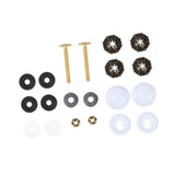 Maxbell Toilet Bowl to Floor Bolts with Screws Nuts Washers Toilet Floor Bolts B Set