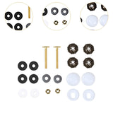 Maxbell Toilet Bowl to Floor Bolts with Screws Nuts Washers Toilet Floor Bolts B Set