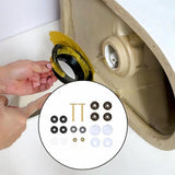 Maxbell Toilet Bowl to Floor Bolts with Screws Nuts Washers Toilet Floor Bolts B Set