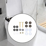 Maxbell Toilet Bowl to Floor Bolts with Screws Nuts Washers Toilet Floor Bolts B Set