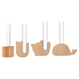 Maxbell Mini Glass Plant Pot Kids Adults Kitchen Test Tube Flower Vase Fridge Magnet Column 5x12cm