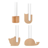 Maxbell Mini Glass Plant Pot Kids Adults Kitchen Test Tube Flower Vase Fridge Magnet Column 5x12cm