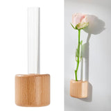 Maxbell Mini Glass Plant Pot Kids Adults Kitchen Test Tube Flower Vase Fridge Magnet Column 5x12cm