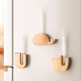 Maxbell Mini Glass Plant Pot Kids Adults Kitchen Test Tube Flower Vase Fridge Magnet Cat 4.5x11cm