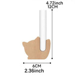 Maxbell Mini Glass Plant Pot Kids Adults Kitchen Test Tube Flower Vase Fridge Magnet Dog 6x12cm