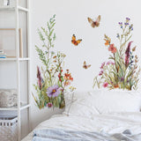Maxbell 2x Floral Spring Wall Sticker Practical for Tile Surface Kitchen Living Room