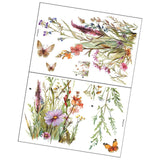 Maxbell 2x Floral Spring Wall Sticker Practical for Tile Surface Kitchen Living Room