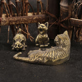Maxbell Miniature Cat Figurine Artwork for Anniversary Table Centerpiece Dining Room