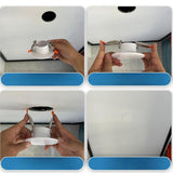 Maxbell Ceiling Hole Cover Plate Round Decorative Cap Access Panel for Glass Kitchen S