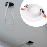 Maxbell Ceiling Hole Cover Plate Round Decorative Cap Access Panel for Glass Kitchen L