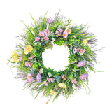 Maxbell Artificial Flower Wreath Elegant Floral Wreath for Party Front Door Festival 50cm