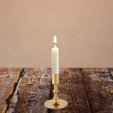 Maxbell Metal Candle Holder Elegant Antique Candle Stand for Wedding Decor Fireplace 8x8x11cm
