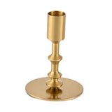 Maxbell Metal Candle Holder Elegant Antique Candle Stand for Wedding Decor Fireplace 8x8x11cm