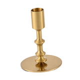Maxbell Metal Candle Holder Elegant Antique Candle Stand for Wedding Decor Fireplace 8x8x11cm