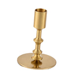 Maxbell Metal Candle Holder Elegant Antique Candle Stand for Wedding Decor Fireplace 8x8x11cm