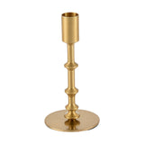 Maxbell Metal Candle Holder Elegant Antique Candle Stand for Wedding Decor Fireplace 8x8x16cm