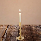 Maxbell Metal Candle Holder Elegant Antique Candle Stand for Wedding Decor Fireplace 8x8x16cm