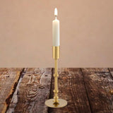 Maxbell Metal Candle Holder Elegant Antique Candle Stand for Wedding Decor Fireplace 8x8x21cm